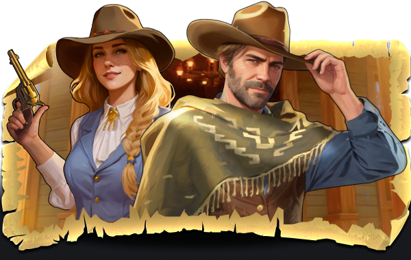 Westernmotiv aus der bereitgestellten Wildsino-Willkommensmail